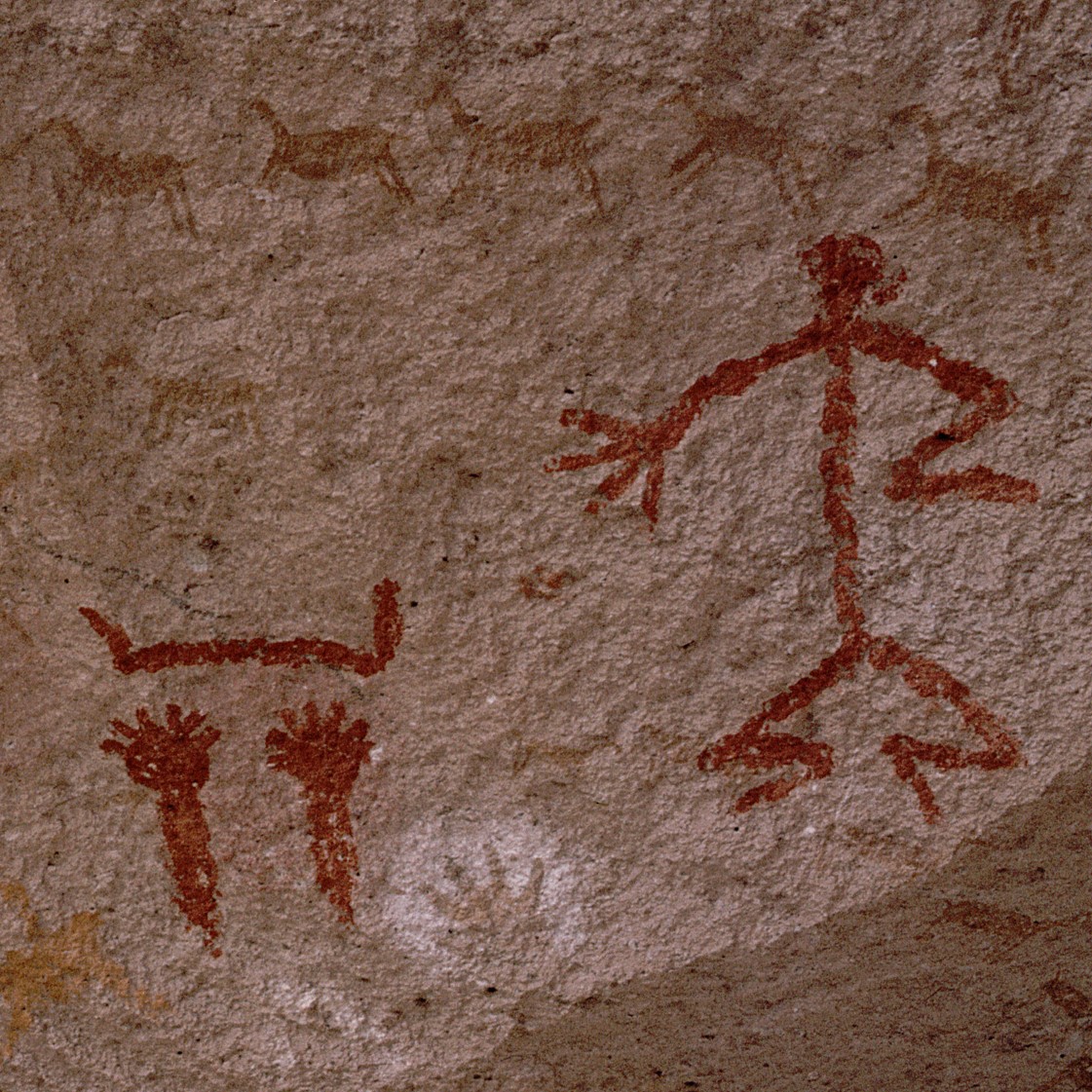 Cave of Hands, Argentina (7300 BC-700 AD), photo by Reinhard Jahn, Mannheim (detail) Cave of Hands, Argentina (7300 BC-700 AD), photo by Reinhard Jahn, Mannheim (detail)